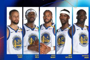 😲小小阵容！勇士先发：大前锋巴特勒+中锋追梦+三后卫