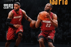 超额了！维金斯热火生涯前10场共得193分 2010年詹姆斯后最多