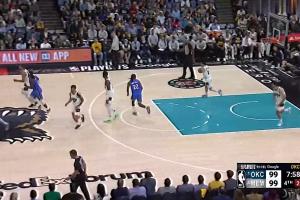 😤亚历山大三罚 雷霆抹平29分分差！