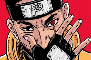 这画风爱了👁️美漫画家晒哈利伯顿火影头像 cos复制忍者卡卡西