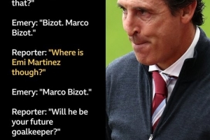 无法顶替大马丁！维拉二门比佐特送点 站位失误+毫无反应遭世界波