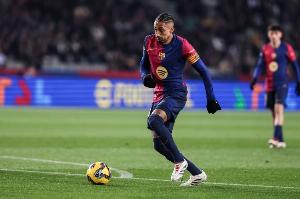 记者：拉菲尼亚将缺席对阵奥林匹亚科斯的欧冠比赛