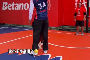 普通人在字母哥面前打球的样子。