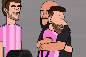 B/R动画：梅西的两名保镖现在都在迈阿密😂